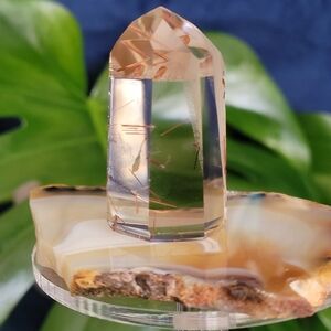 High Quality Quartz Tower with Red Rutile & Lodolite